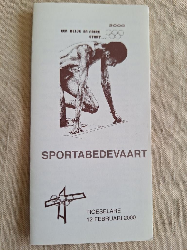 Bidprentje Sporta bedevaart Roeselare 2000, Verzamelen, Ophalen of Verzenden, Bidprentje