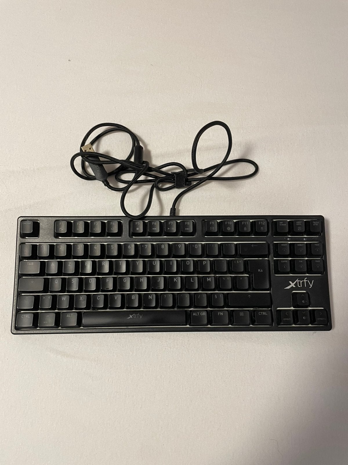 XTRFY K4 toetsenbord, Computers en Software, Toetsenborden, Ophalen, Azerty, Zo goed als nieuw, Bedraad