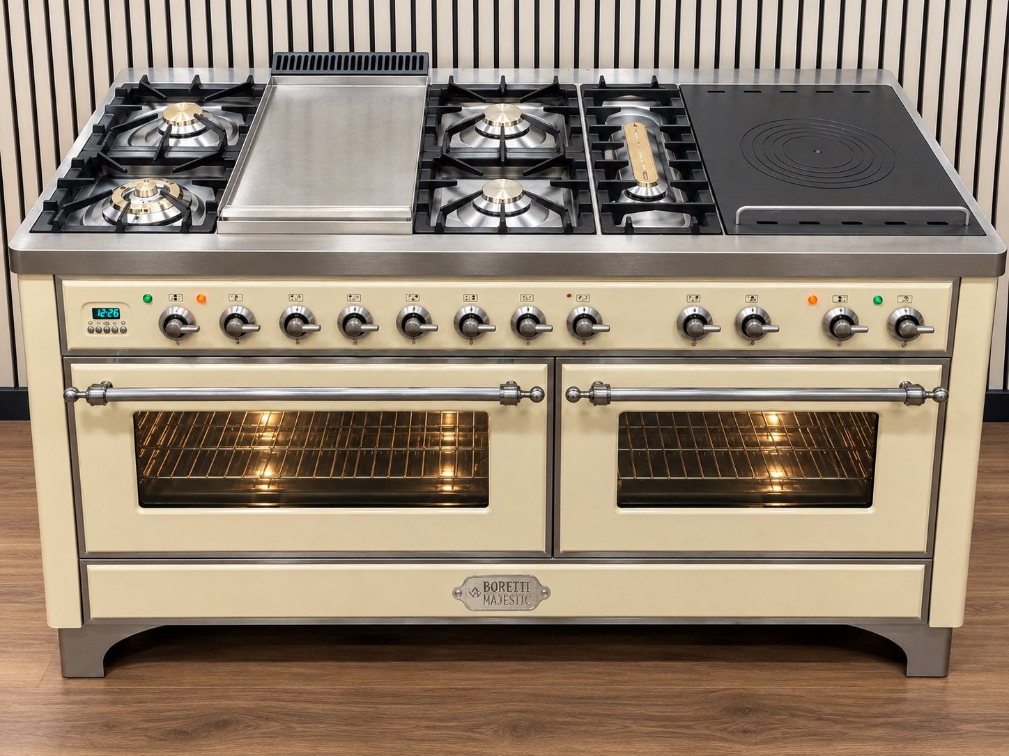 Luxe Boretti Majestic Fornuis 7 pits Incl. Afzuigkap 150 cm, Ophalen of Verzenden