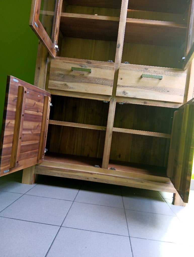 houten kast, Huis en Inrichting, Kasten | Buffetkasten, Ophalen, Gebruikt, 100 tot 150 cm, 150 tot 200 cm