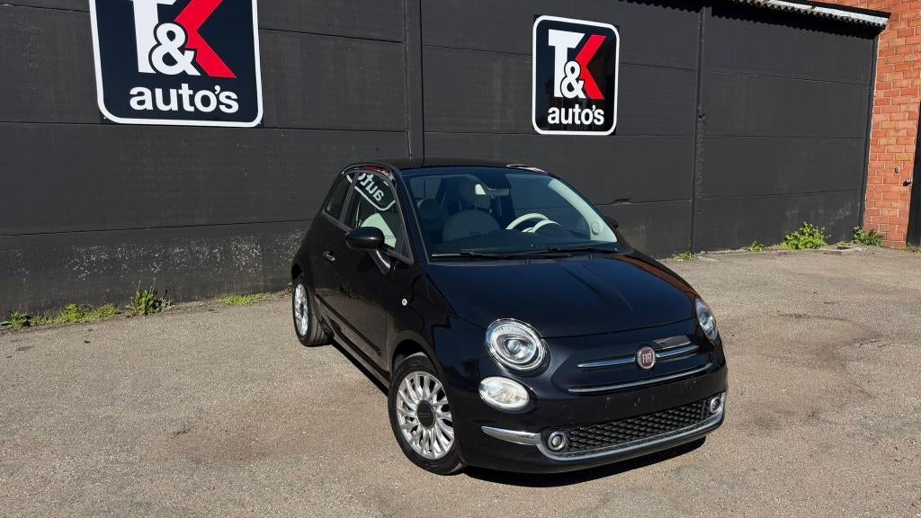 Fiat 500 2021 70 000km–Fiat onderhouden Apple Carplay Airco, Auto's, Fiat, 4 zetels, Stof, Euro 6, Zwart