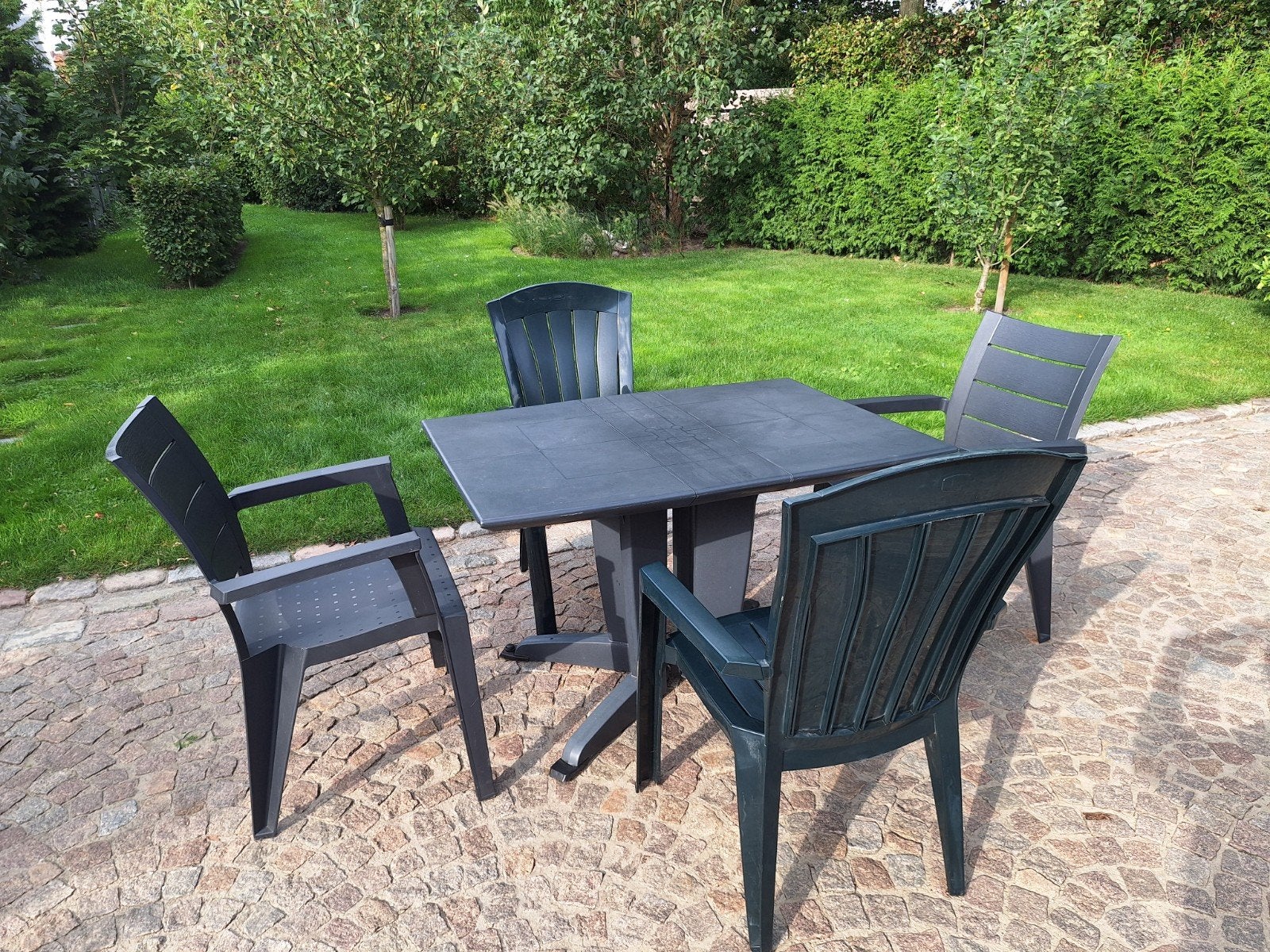 Inklapbare Tafel + 4 stoelen, Enlèvement, Utilisé