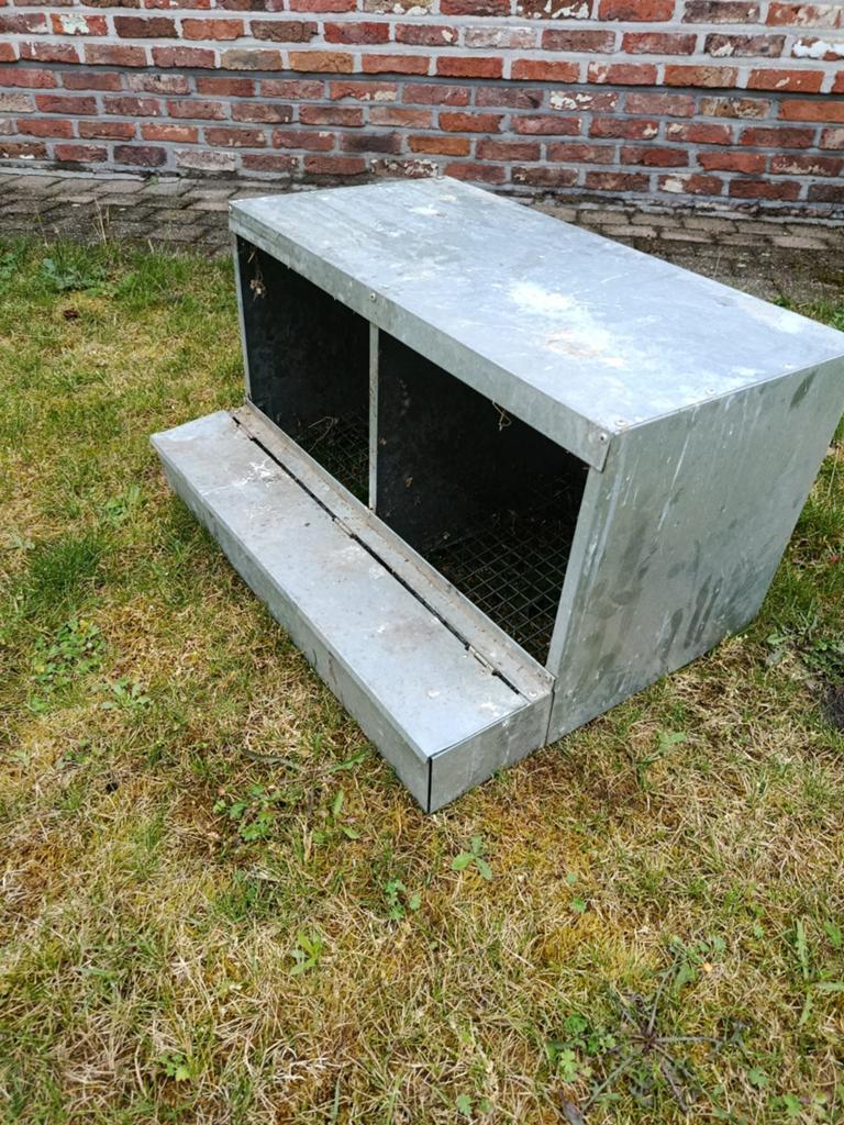 dubbele legnest voor kippen, Ophalen