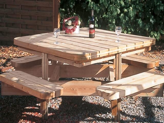 Table de jardin, Enlèvement, Neuf, Carré, Bois