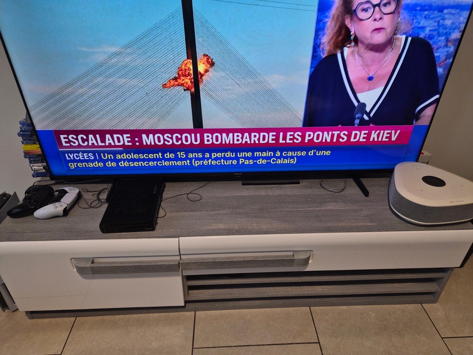 meuble tv, Enlèvement