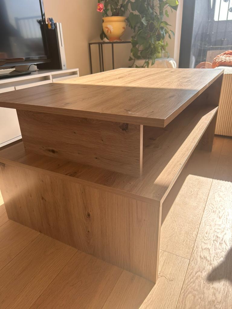 Table basse rectangulaire, Maison & Meubles, Moins de 50 cm, 50 à 100 cm, Comme neuf, Enlèvement