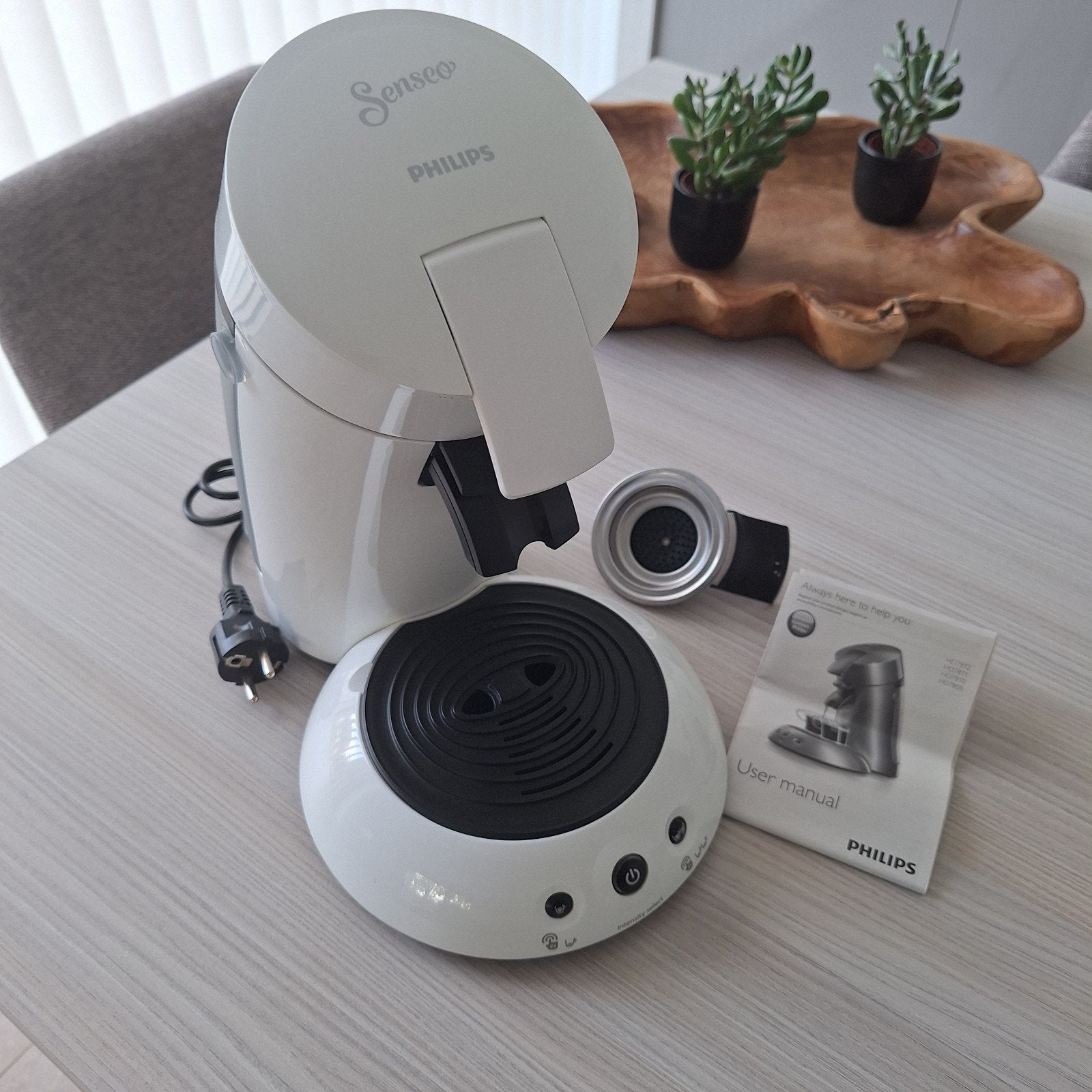 Mooie witte Philips Senseo koffiezet, Ophalen, Gebruikt, Overige modellen, 4 tot 10 kopjes
