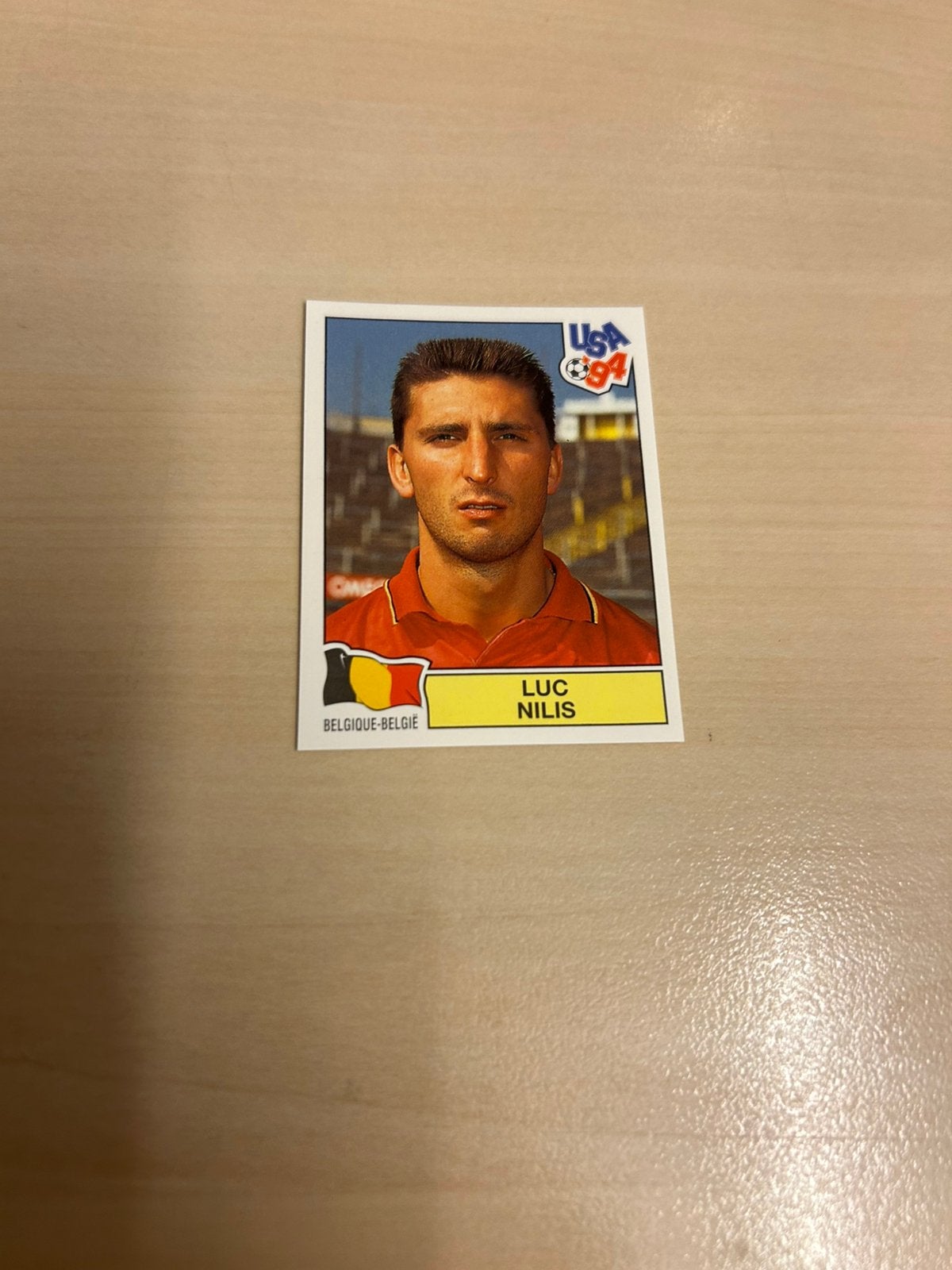 Panini wk 94 Nilis, Ophalen of Verzenden, Zo goed als nieuw, Poster, Plaatje of Sticker