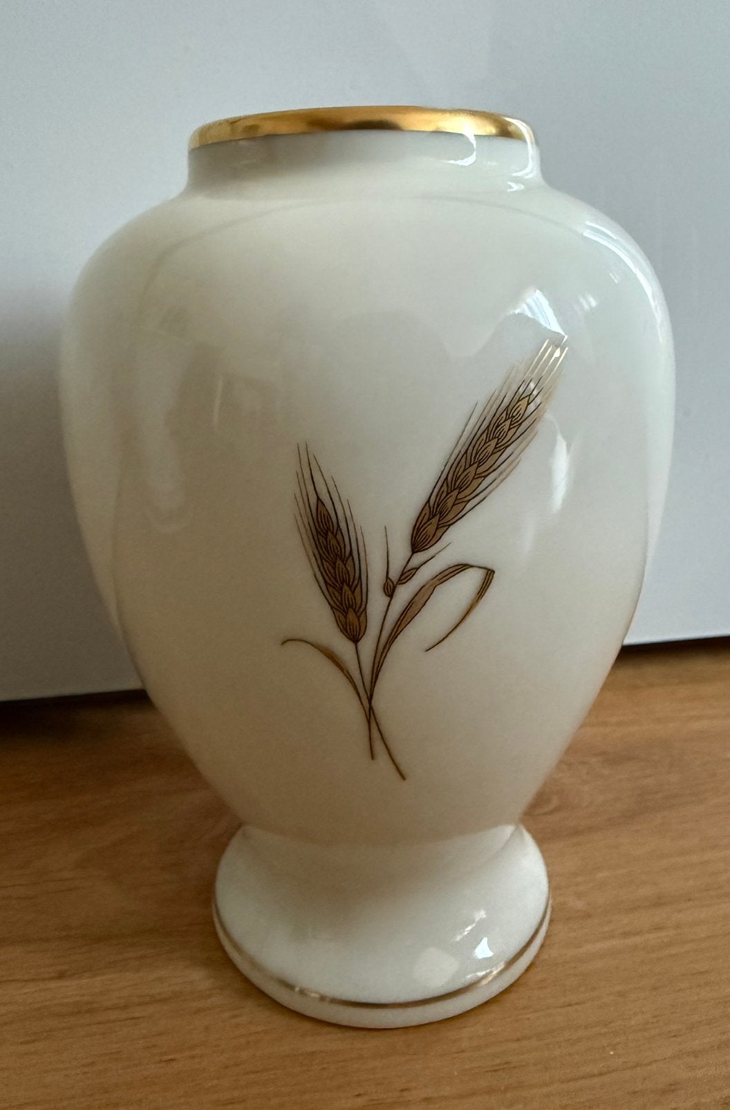 Vase vintage Cerabel Baudour,décor doré,Belgique,années 1960, Enlèvement ou Envoi