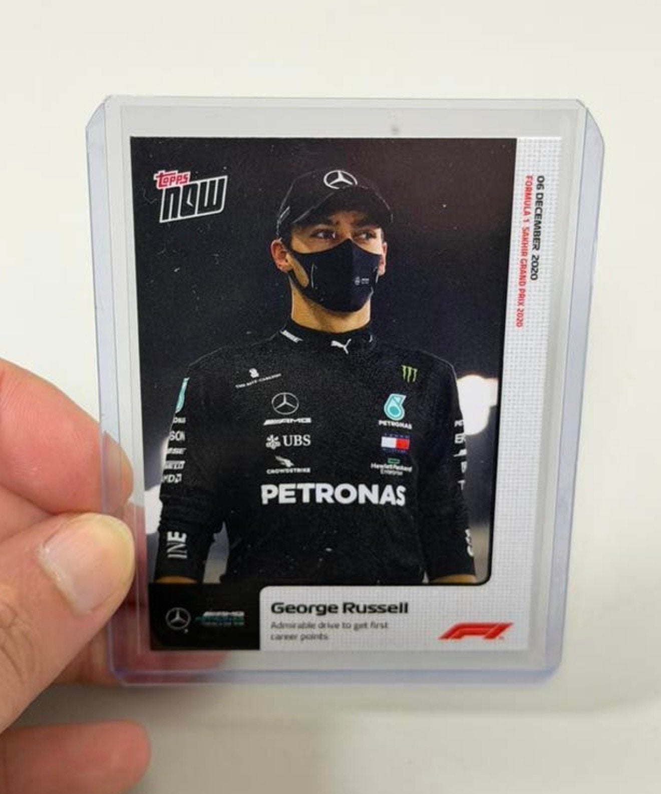Topps Now F1 2020 #19 George Russell RC Mercedes Formule 1, Enlèvement ou Envoi, Neuf, Cartes en vrac, Foil