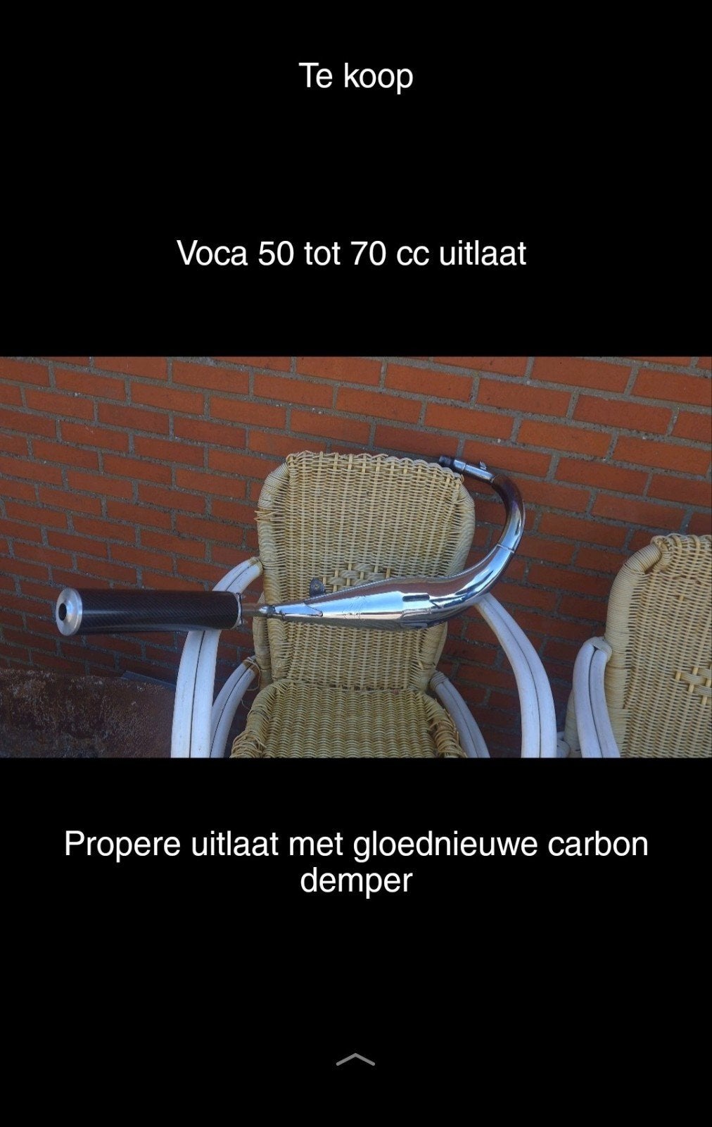 50 -70 cc uitlaat, Ophalen