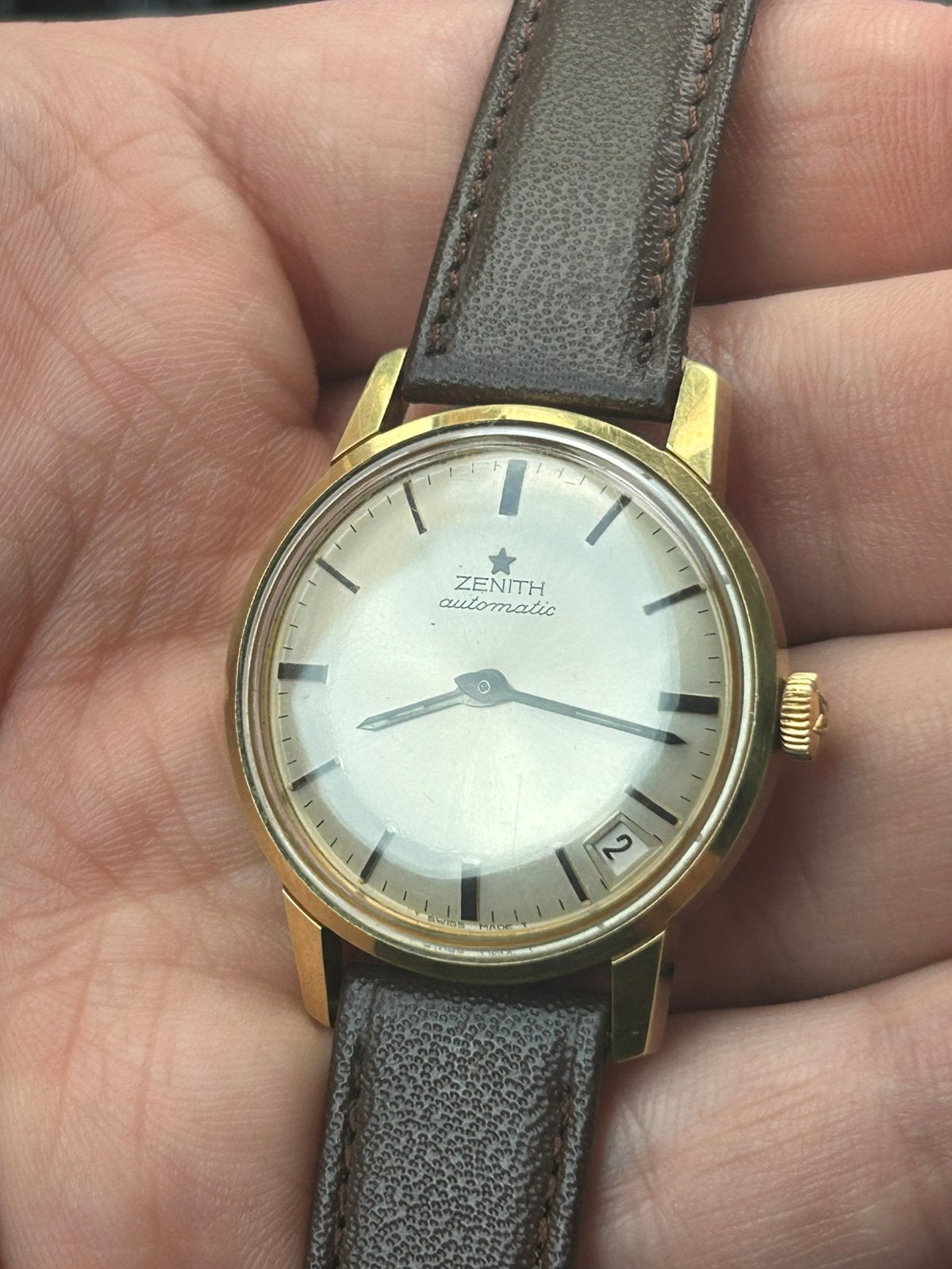 Zenith horloge met automatische klok, Overige merken, Staal, Met bandje, Polshorloge