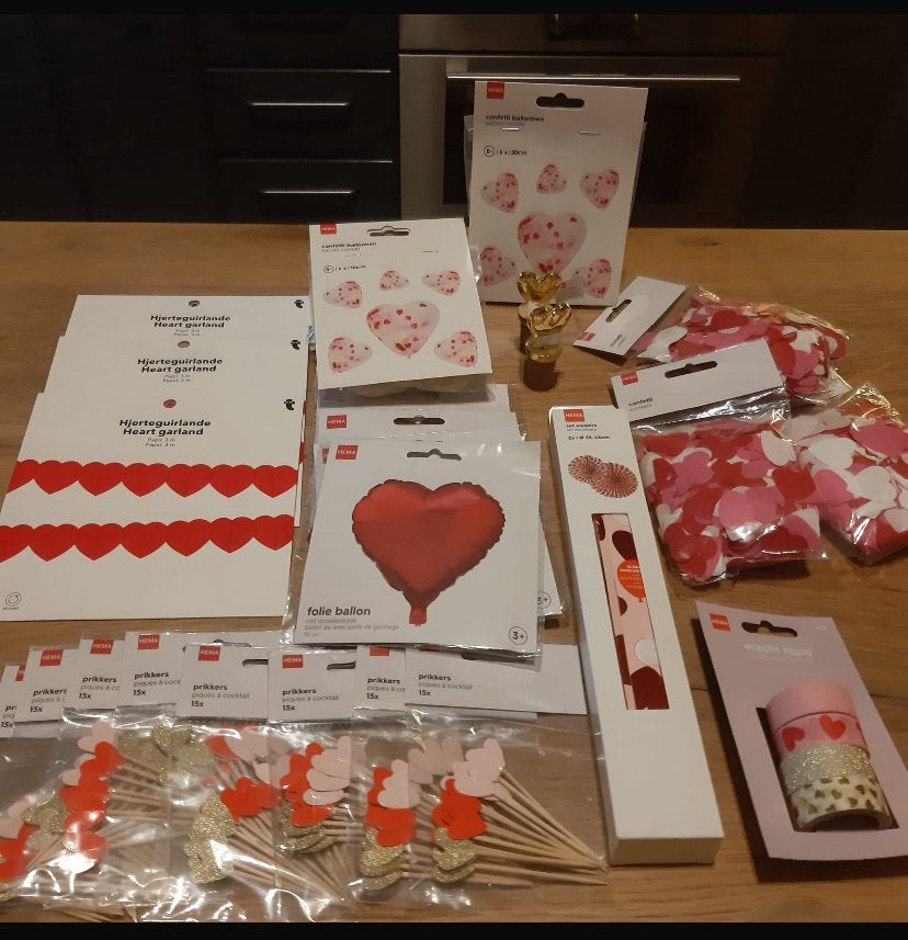 Lot decoratie met hartjes van Hema, Enlèvement, Neuf