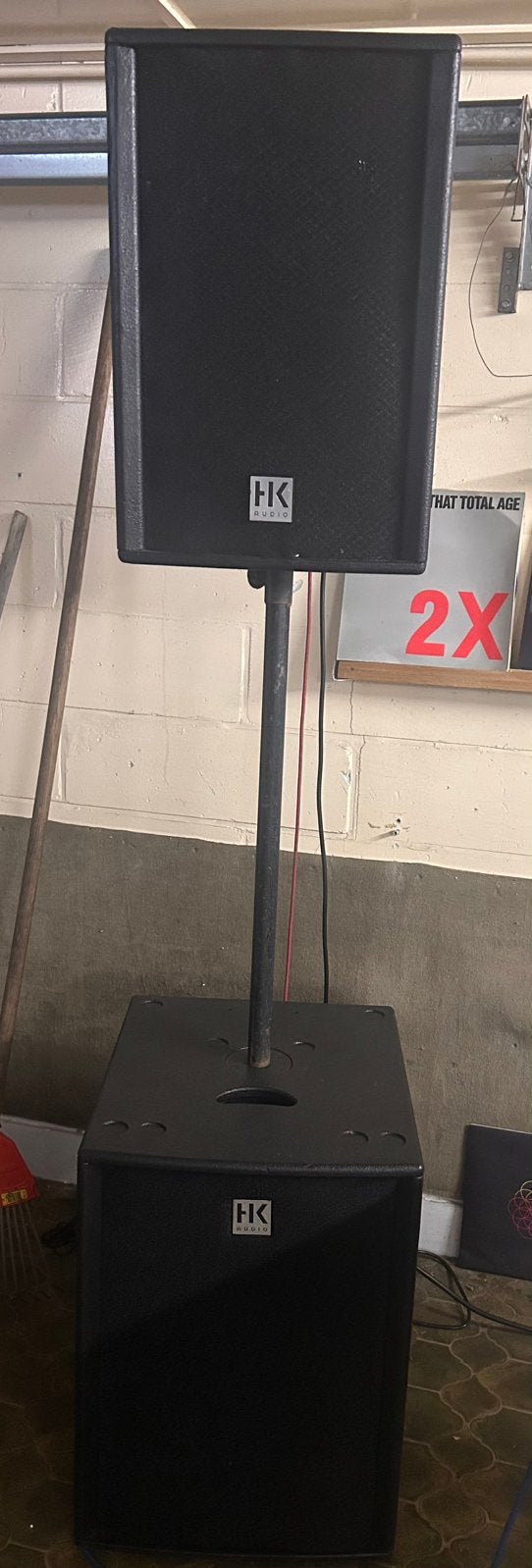 2x HK audio sub en top speakers, Muziek en Instrumenten, Ophalen, Zo goed als nieuw