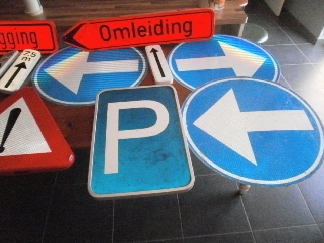 Grote partij verkeersborden !  13 stuks, Enlèvement, Comme neuf, Autres matériaux