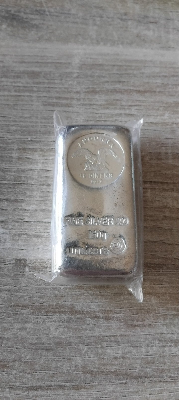 lingot argent 250 gr umicore Andorra, Enlèvement ou Envoi, Argent