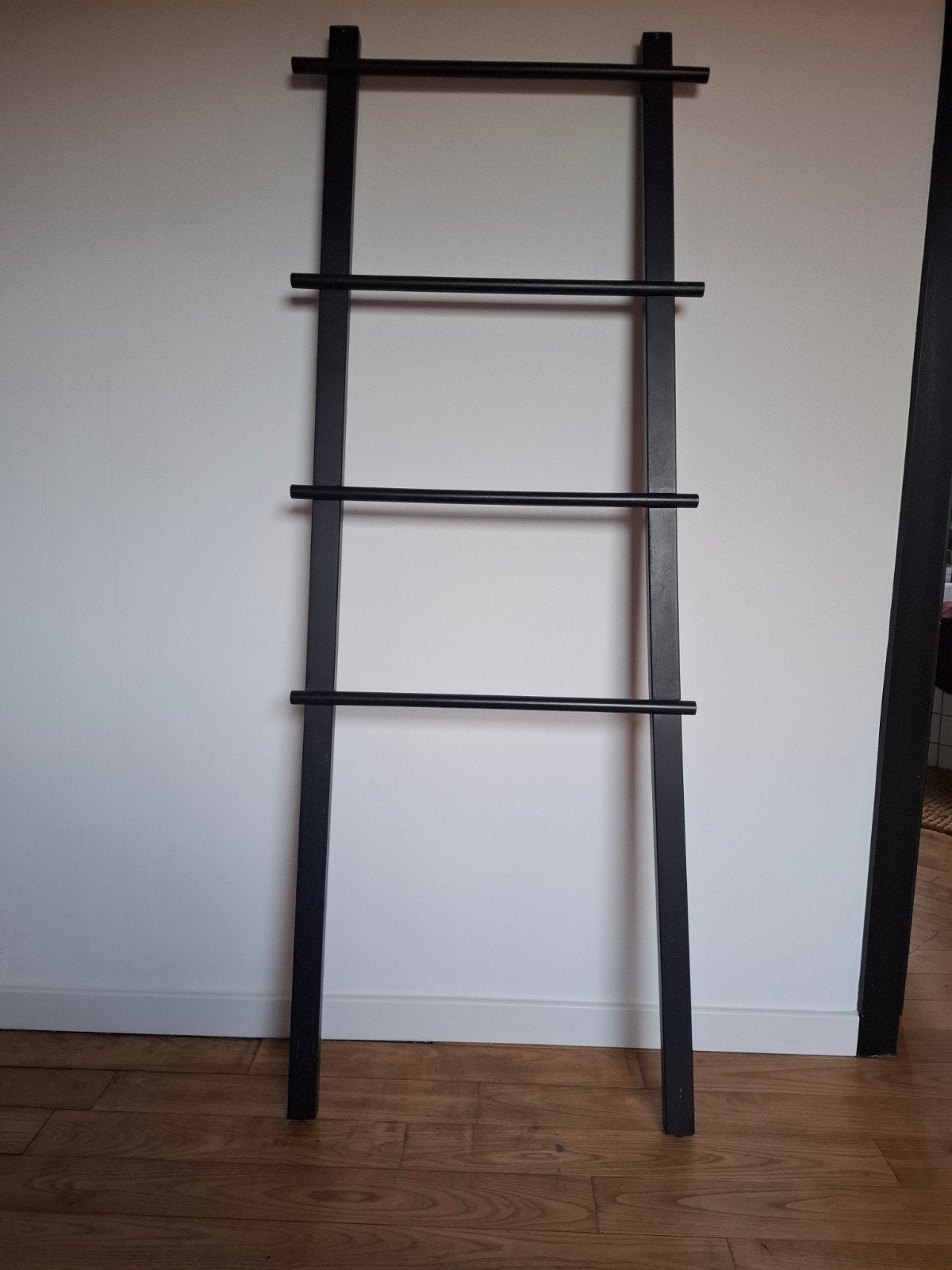 Handdoekladder hout zwart, Ophalen
