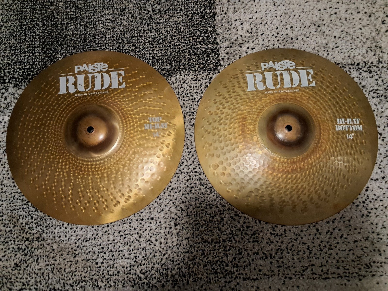 Paiste Rude hihats 14 inch, Musique & Instruments, Instruments | Pièces, Enlèvement