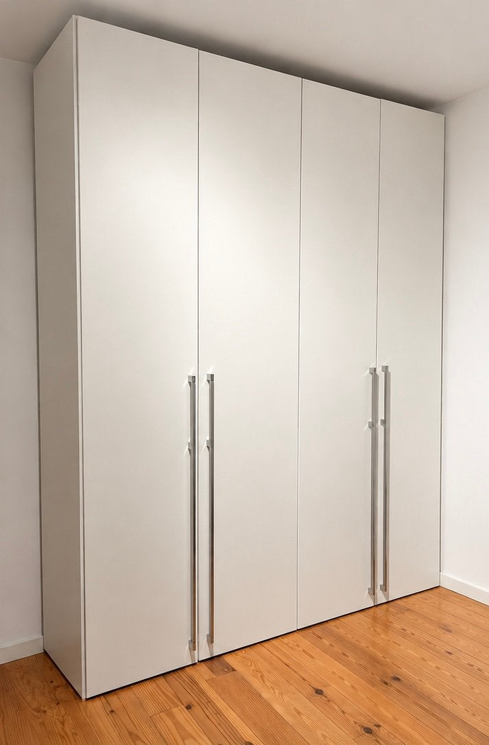 Grande armoire blanche en bon état, 150 à 200 cm, Enlèvement, Utilisé, 200 cm ou plus