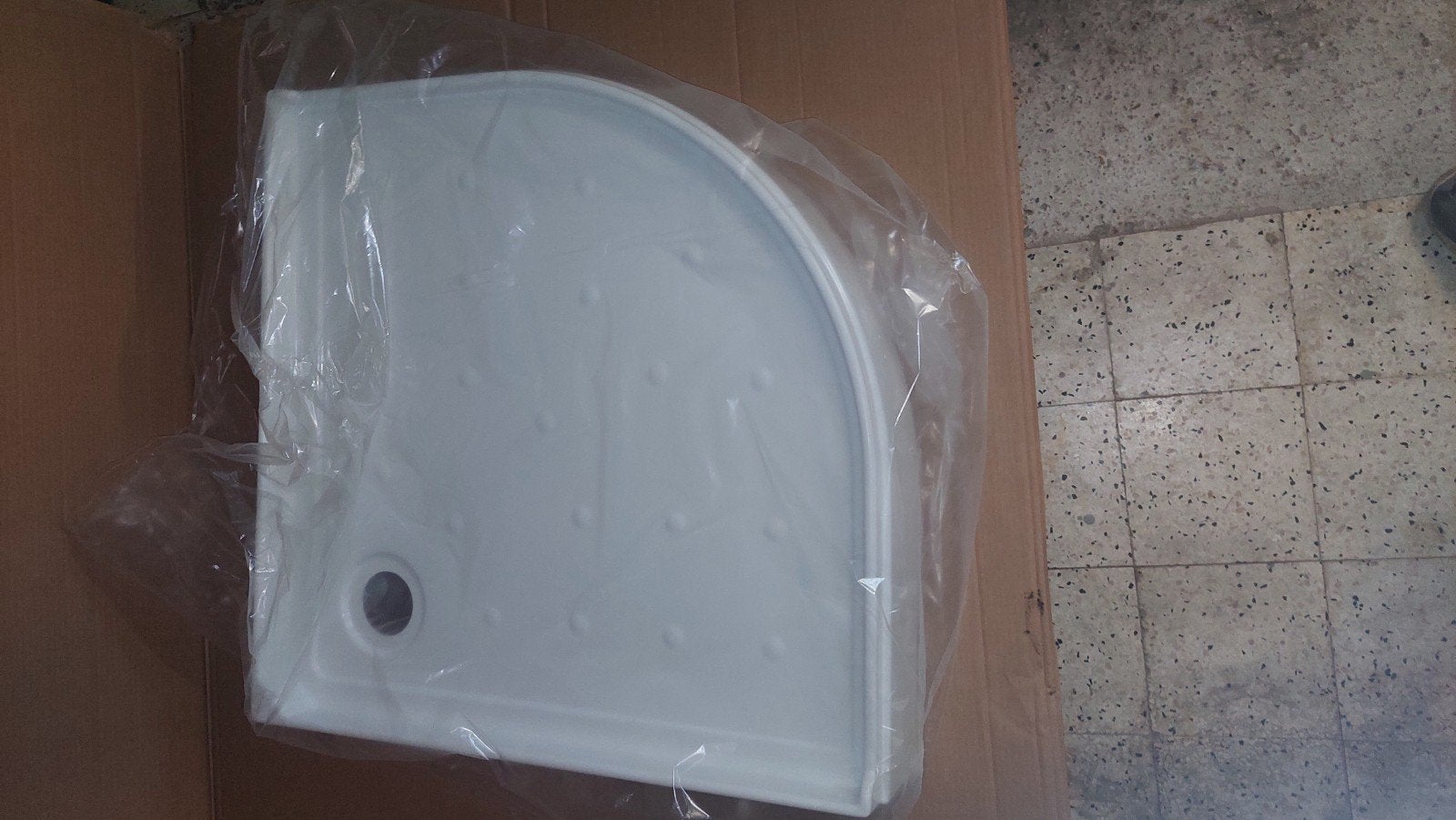 Douchebak 90x90 kwartrond wit, Doe-het-zelf en Bouw, Ophalen, Nieuw