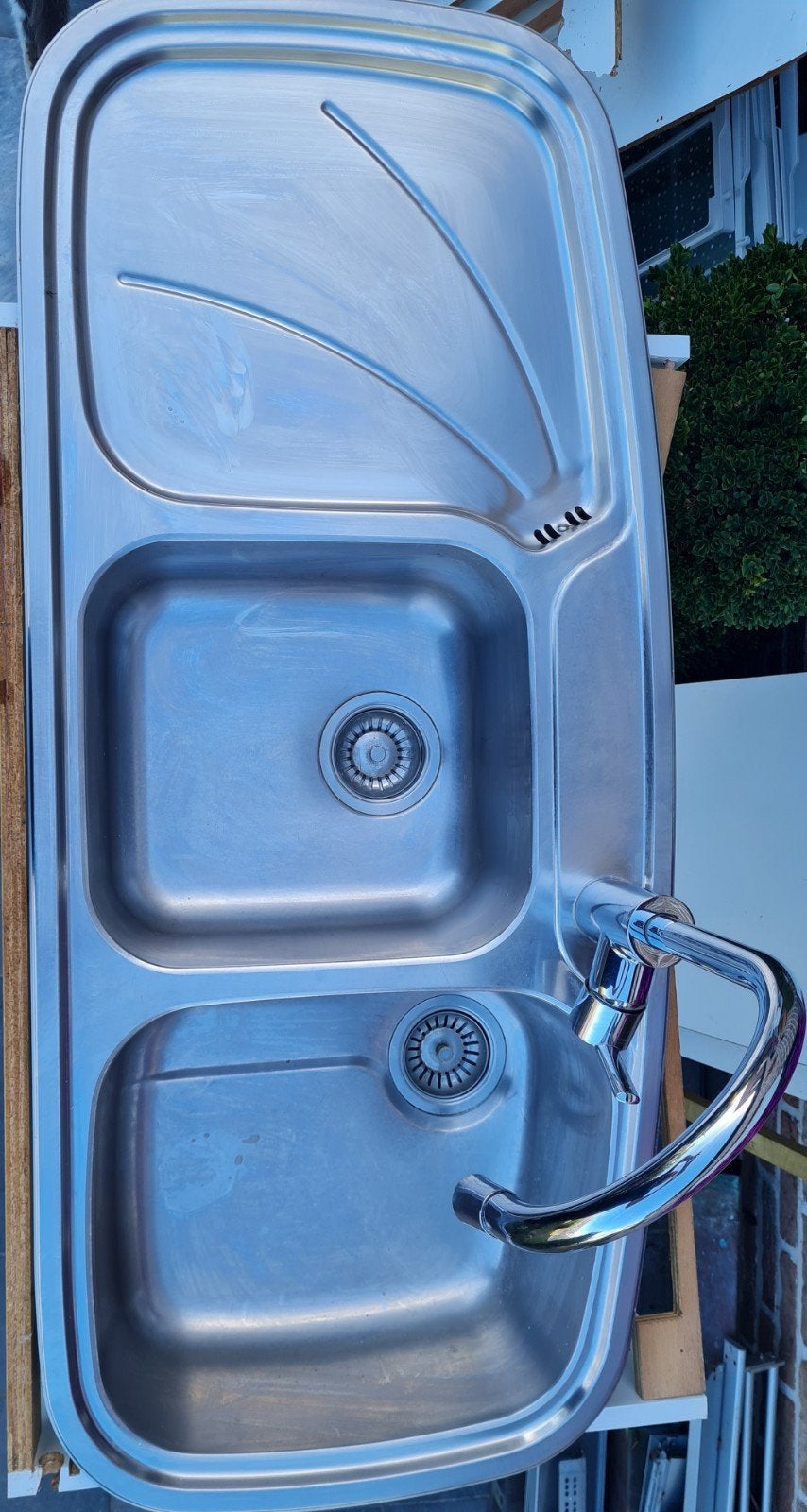 Gootsteen Franke met kraan grohe, Ophalen, Grohe