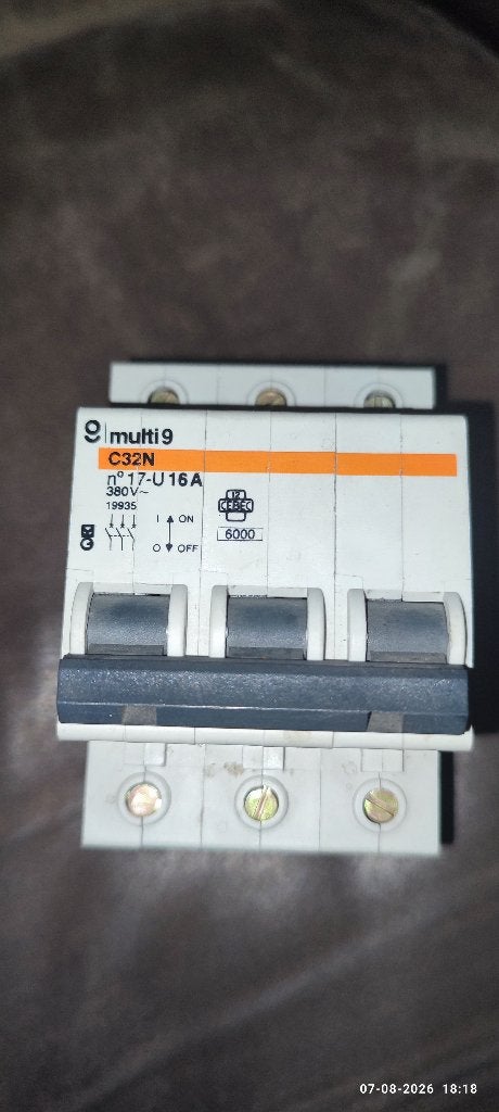 3p automaat multi9 C32N. 16A, Doe-het-zelf en Bouw, Ophalen of Verzenden, Nieuw, Overige merken, Installatieautomaat
