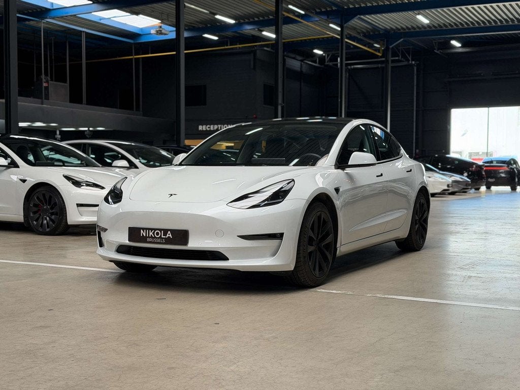 Tesla Model 3 LONG RANGE - ALL WHEEL DRIVE - AUTOPILOT, Automaat, 4 deurs, Gebruikt, Zwart