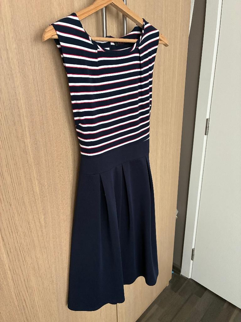 Lenki blauw/wit dameskleedje maat S, Kleding | Dames, Jurken, Ophalen, Lenki, Blauw, Knielengte