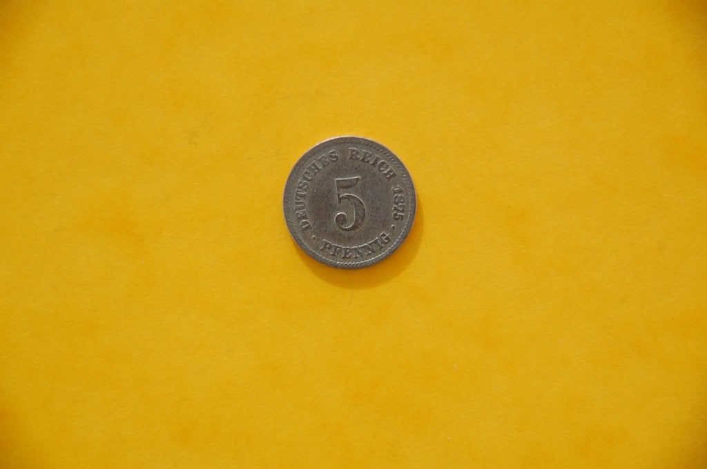 Deutsches REICH : 5 Pfennig 1875 A, Verzenden, Duitsland, Losse munt