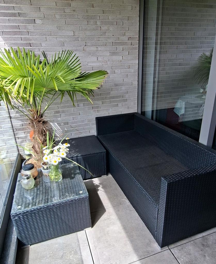 Loungeset met kussens, Tuin en Terras, Tuintafels, Ophalen, Zo goed als nieuw, Vierkant, Overige materialen
