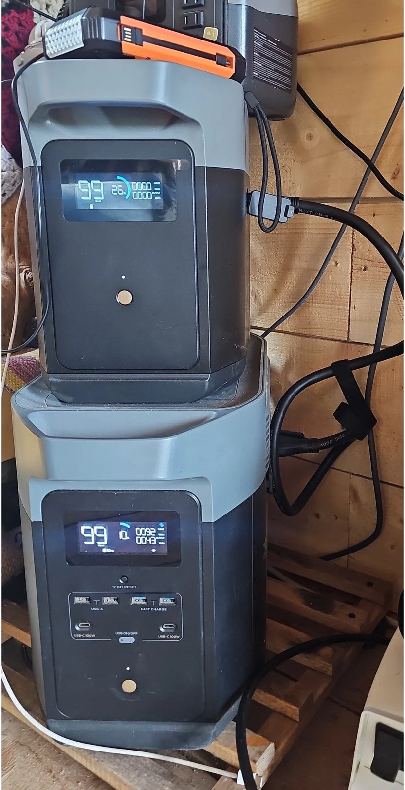 Ecoflow delta max 2kwh + 2kwh extra batterij, Ophalen, Zo goed als nieuw