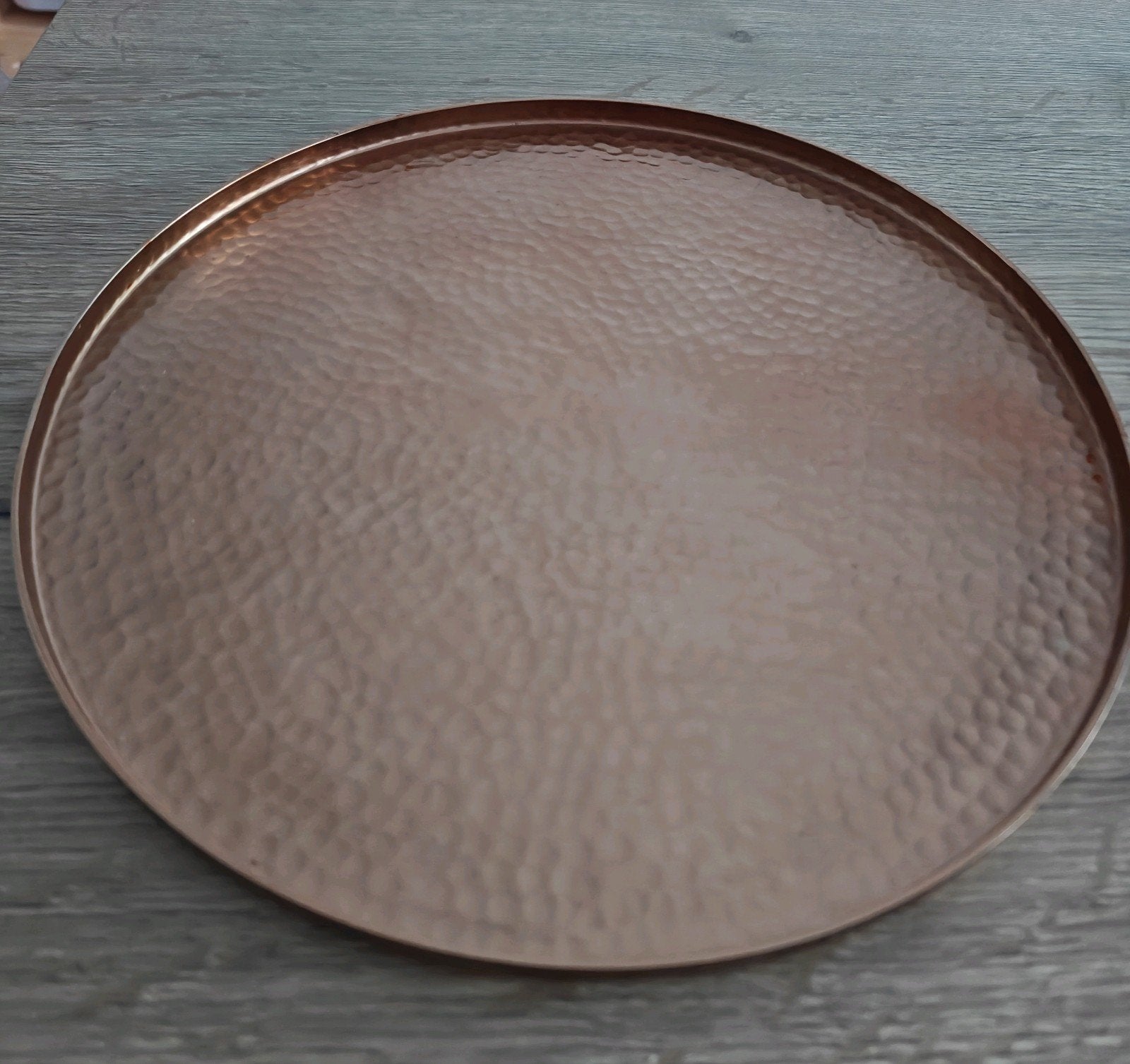 Decoratieplateau Rose Gold 34cm, Ophalen, Gebruikt, Metaal
