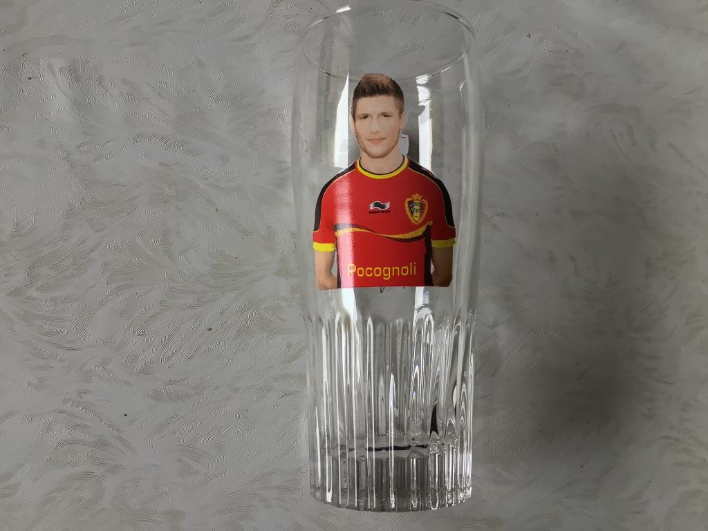 Rode duivel Pocognoli bierglas Jupiler 2014, Verzamelen, Ophalen of Verzenden, Jupiler