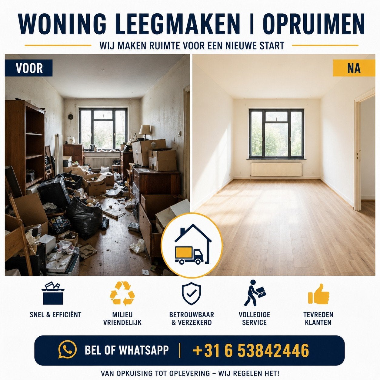 Woning leegmaken? Wij halen alles op, Ophalen of Verzenden