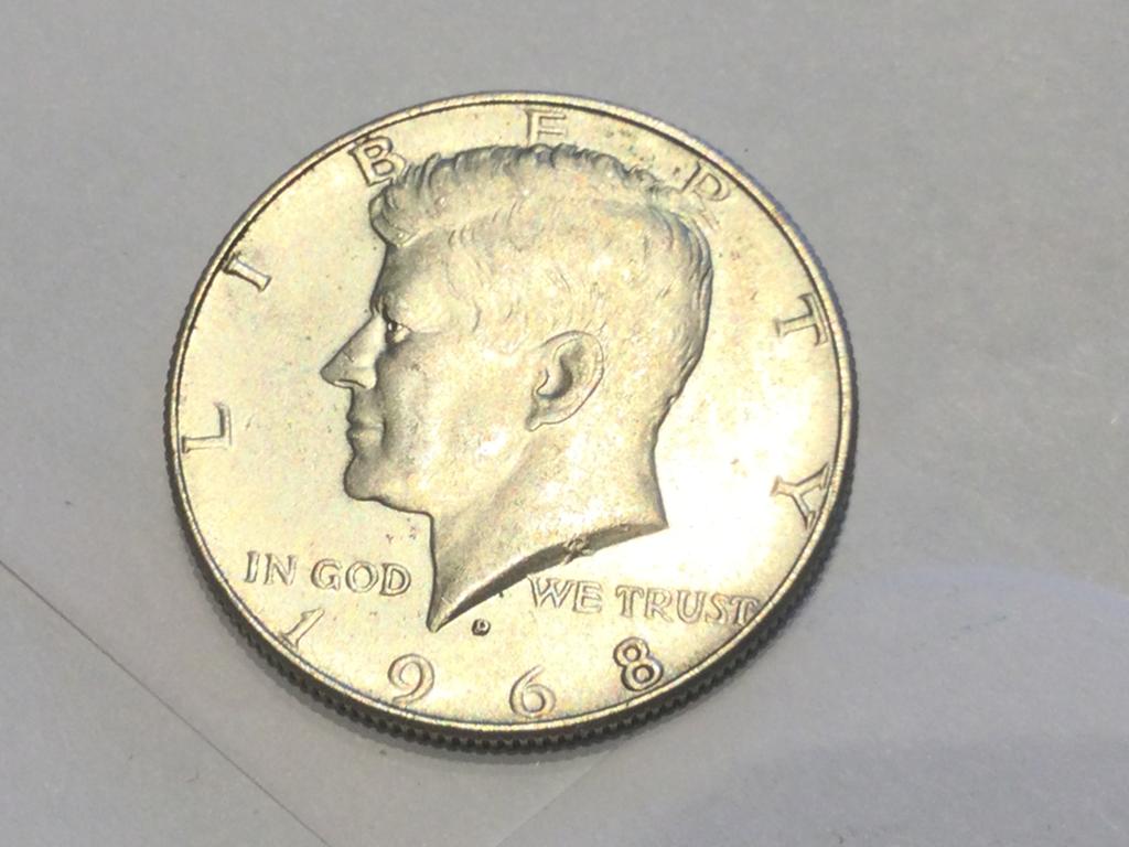 Demi-dollar américain 1968 argent 400, Enlèvement ou Envoi, Argent