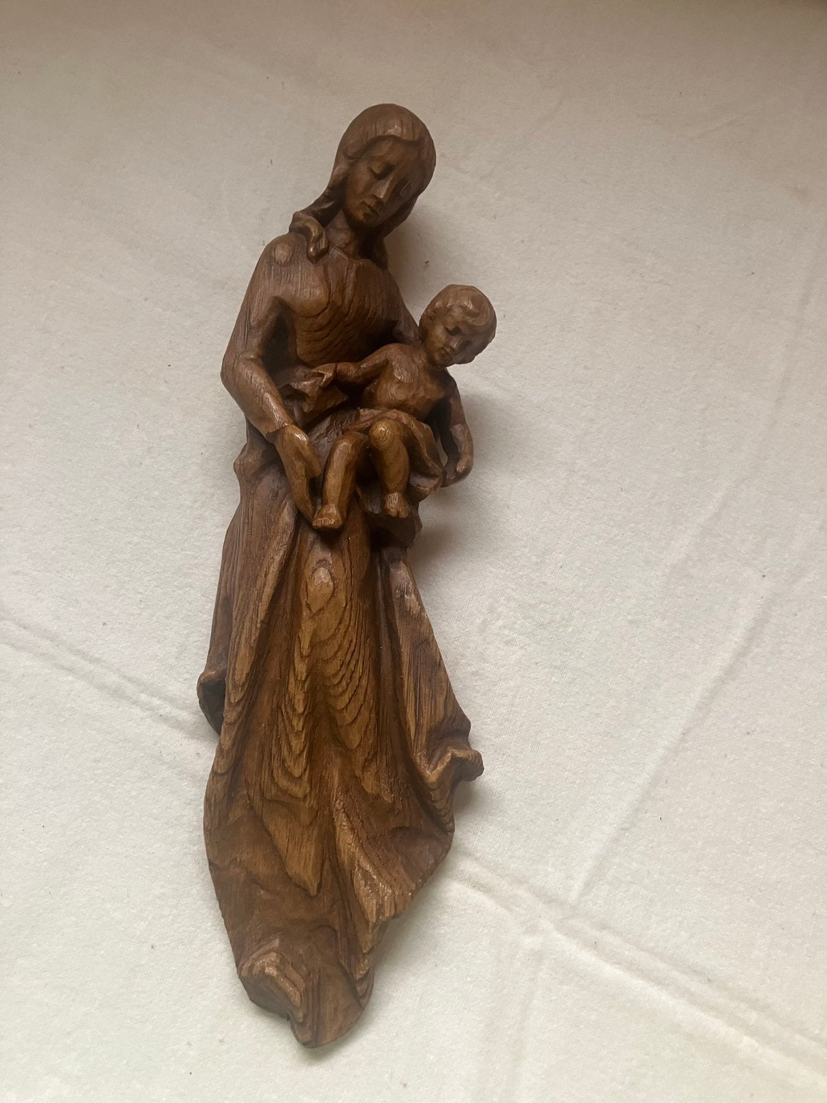Heiligen beeld madonna met kind, Ophalen