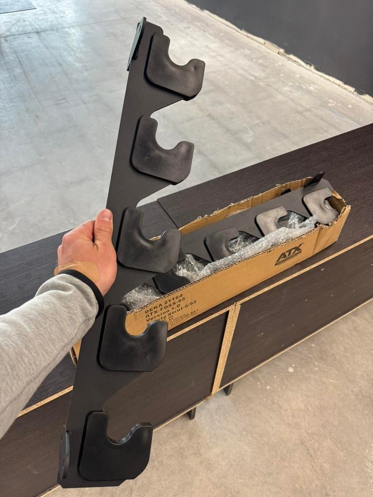 ATX Barbell Holder (Gym/fitness/gewichtheffen), Sport en Fitness, Ophalen, Zo goed als nieuw, Kunststof
