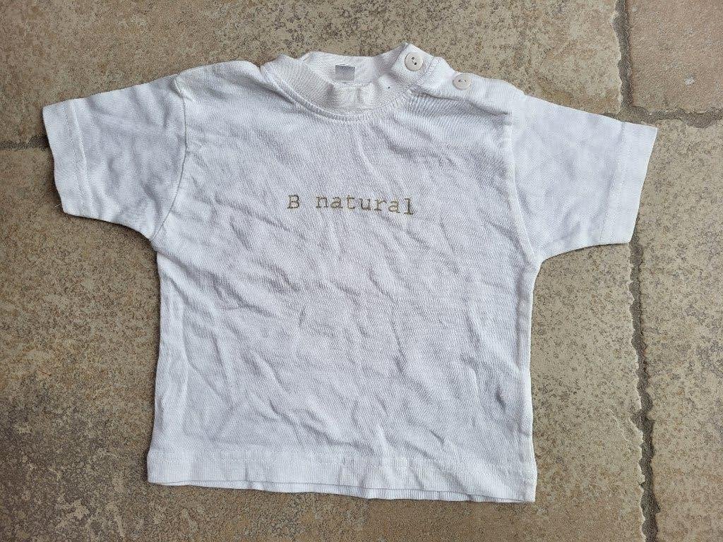 1 euro koopjes ! B Natural : t-shirt mt 62, Kinderen en Baby's, Babykleding | Maat 62, Ophalen of Verzenden, Gebruikt, Jongetje of Meisje