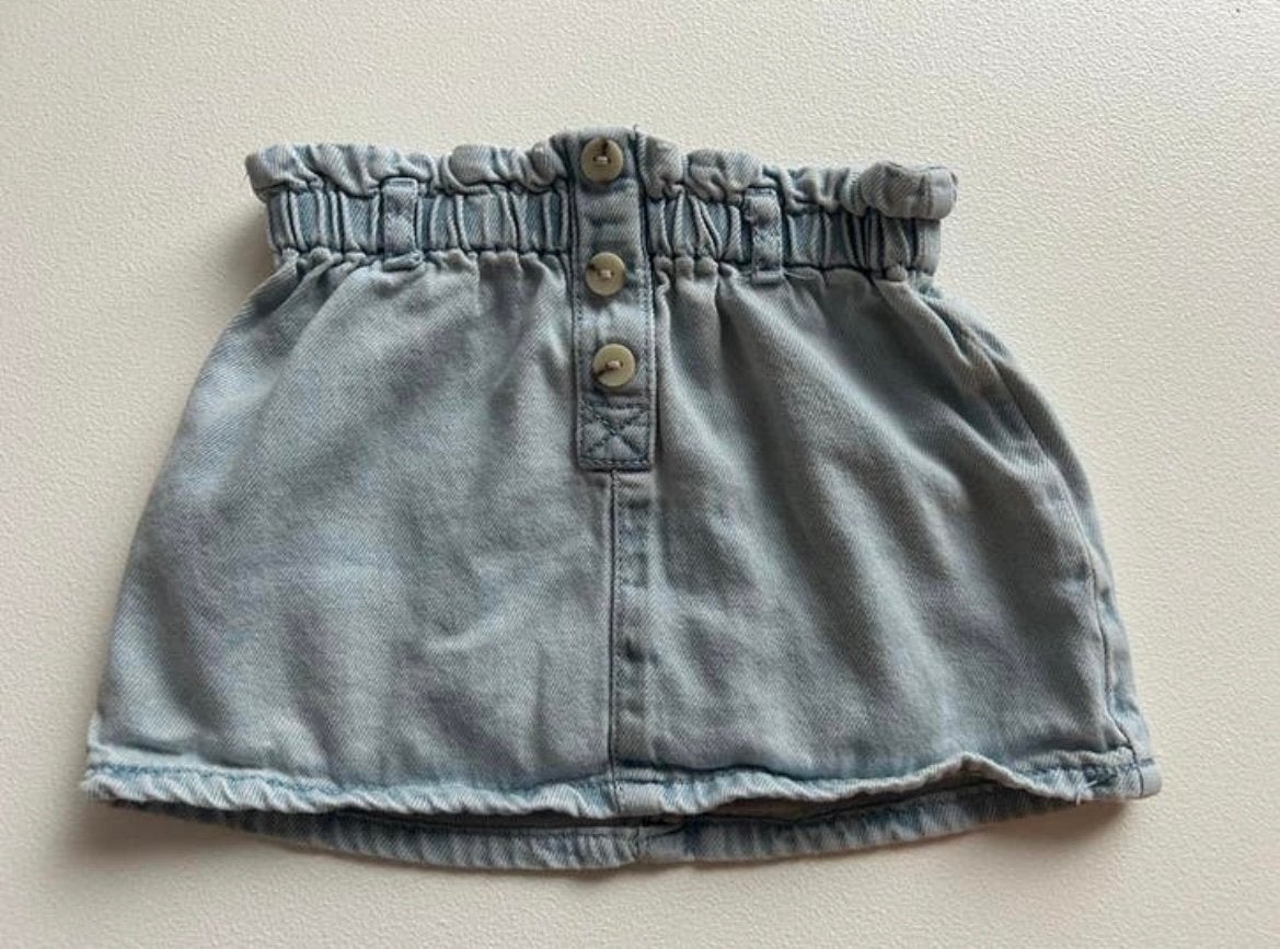 Schattig jeansrokje- -  Zara - mt 80, Kinderen en Baby's, Babykleding | Maat 80, Ophalen of Verzenden, Zo goed als nieuw, Meisje
