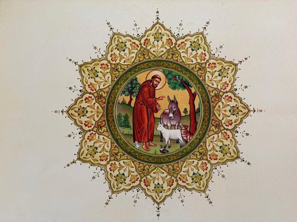 Muurhanger St. Franciscus van Assisi, Ophalen, Minder dan 50 cm, Oorspronkelijke maker, Print