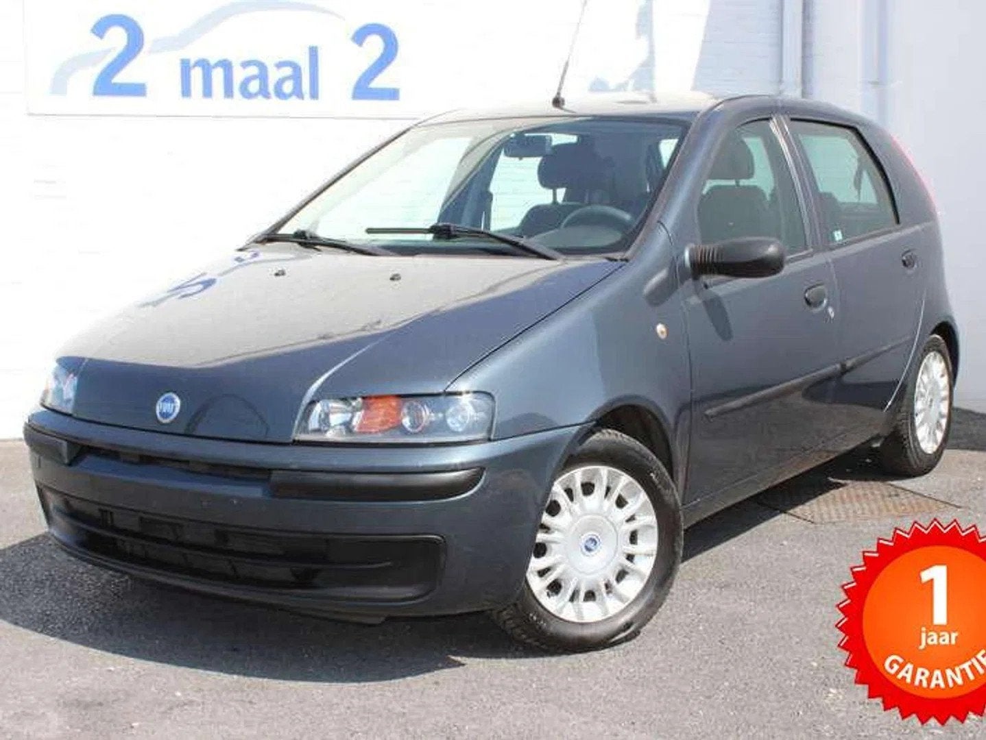Fiat Punto 1.2i 8v Airco/5Deurs inclusief 1 JAAR garantie!, Argent ou Gris, Achat, Système audio, Entreprise