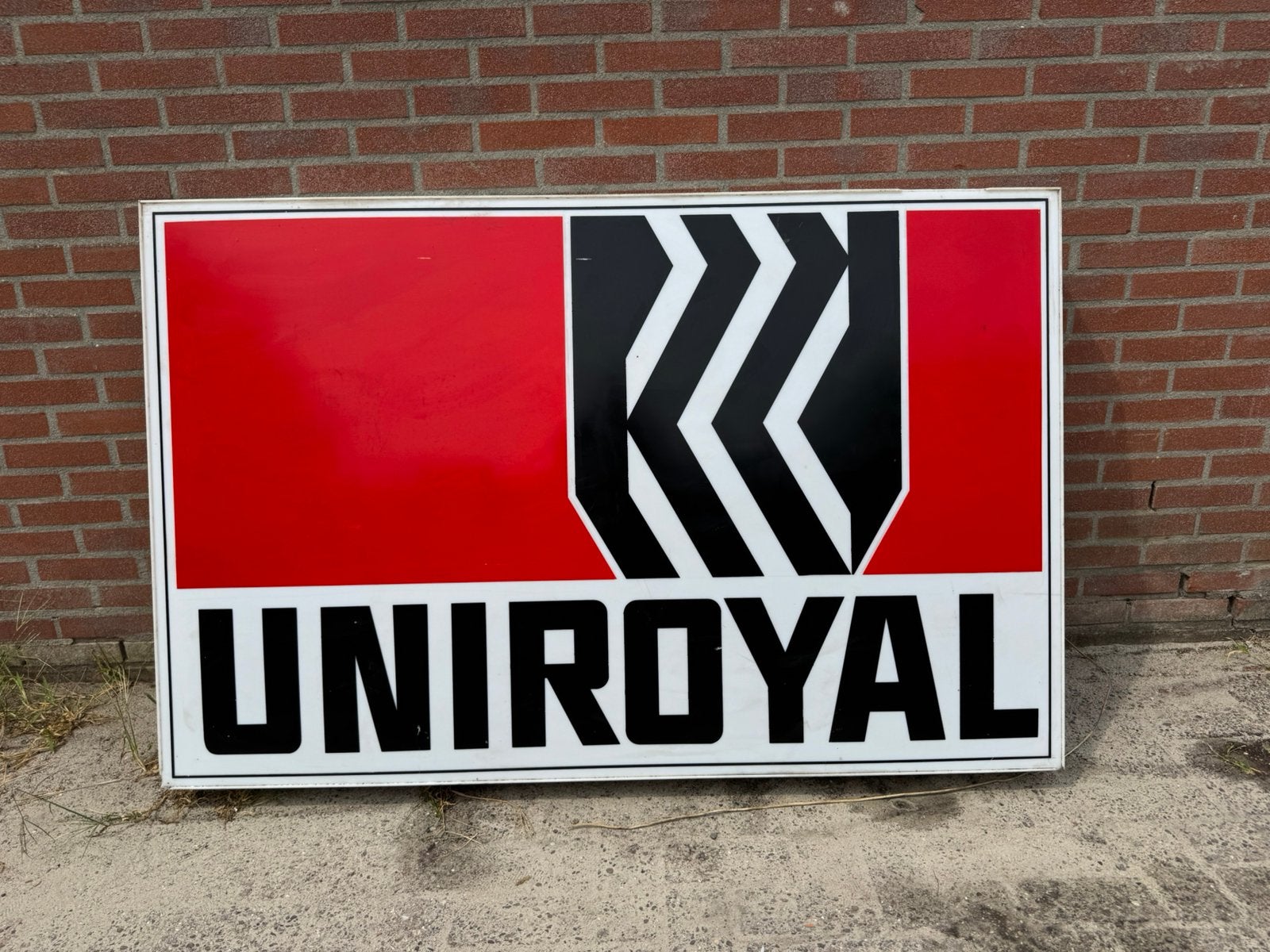 UNIROYAL banden oude reclame lichtbak XL, Ophalen, Gebruikt, Lichtbak of (neon) lamp