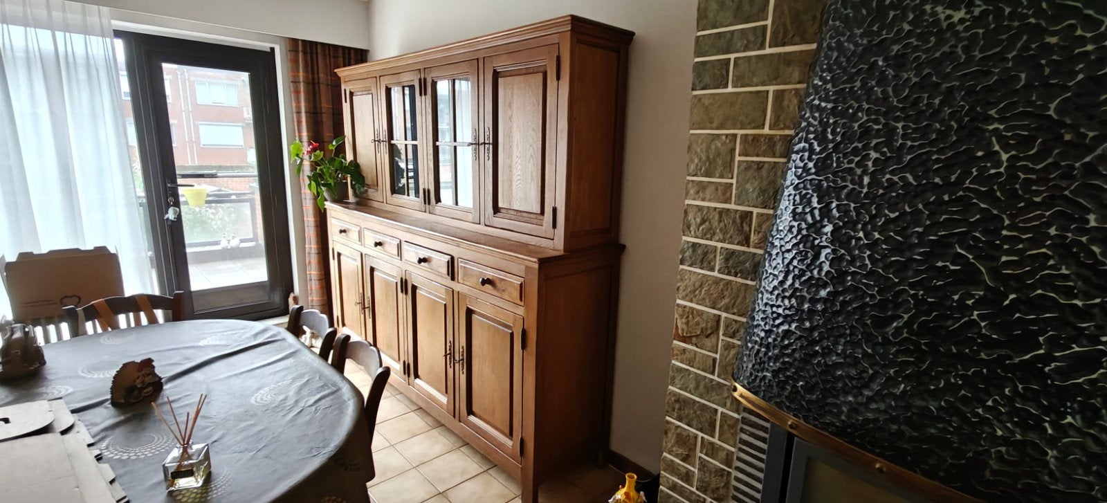 buffet en chêne, Maison & Meubles, 200 cm ou plus, Landelijk, Enlèvement, Utilisé