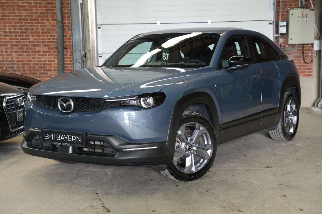 Mazda 35.5 kWh e-SKYACTIV Exclusive-Line Garantie Automa, Auto's, Automaat, Stof, Gebruikt, 107 kW