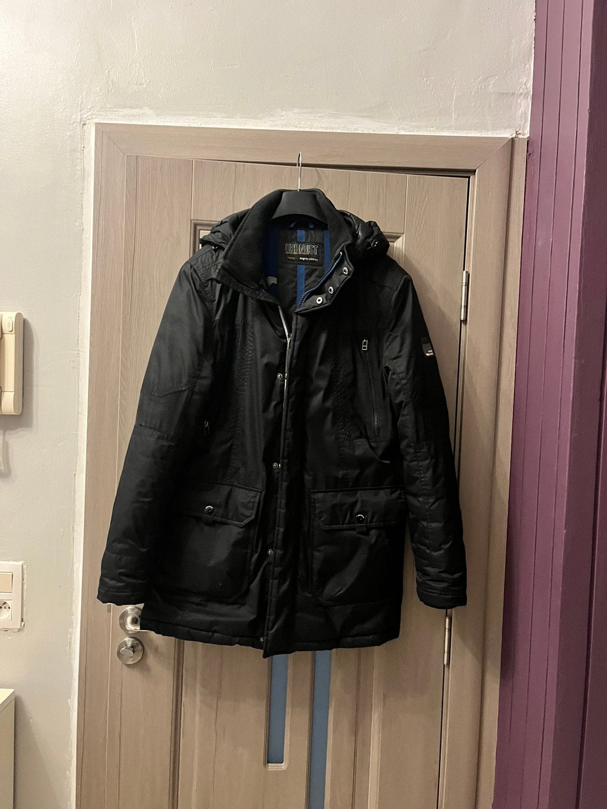 parka / manteau chaud homme Urbndist par Angelo Litrico t L, Enlèvement ou Envoi, Comme neuf, Noir
