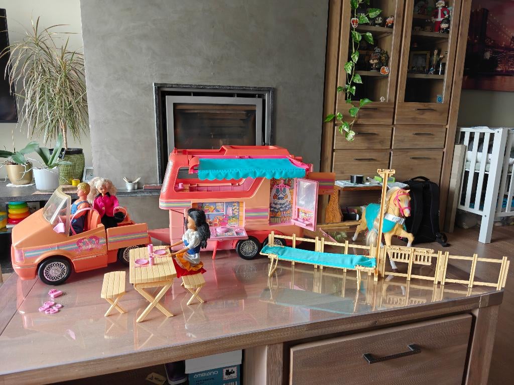 Barbie Paardentrailer jaren '90, Verzamelen, Ophalen, Gebruikt, Overige typen
