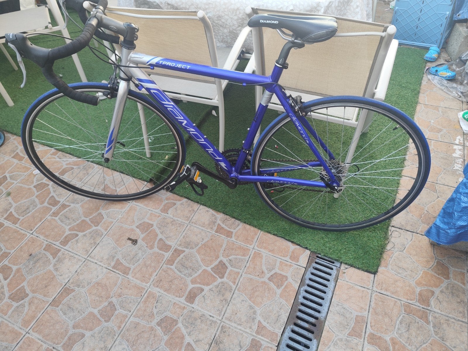 vélo de course marque Diamond TProject, Vélos & Vélomoteurs, Autres marques, Frein sur jante, Comme neuf, Enlèvement
