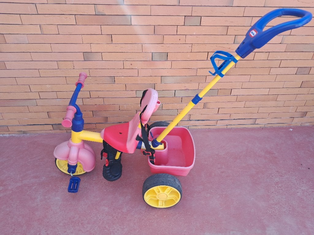 Driewieler Little tikes 4-in-1, Ophalen, Duwstang