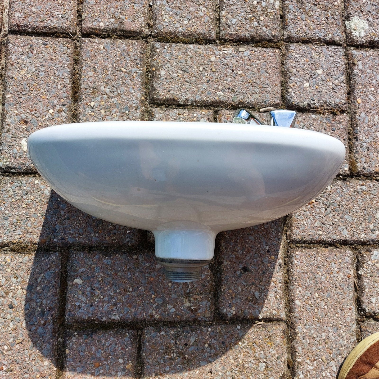 Kleine lavabo (lave á main) 37 x   26 cm, Doe-het-zelf en Bouw, Sanitair, Ophalen, Kraan