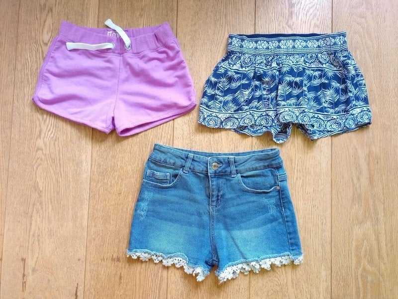 shorts fille - taille 140 (10 ans), Kinderen en Baby's, Kinderkleding | Maat 140, Ophalen, Gebruikt, Meisje, Setje